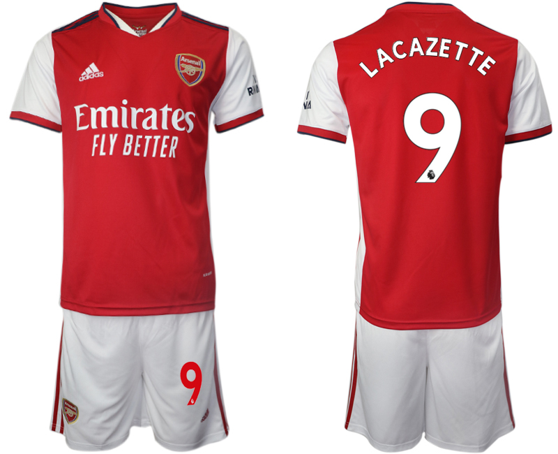 Men 2021-2022 Club Arsenal home red #9 Soccer Jersey